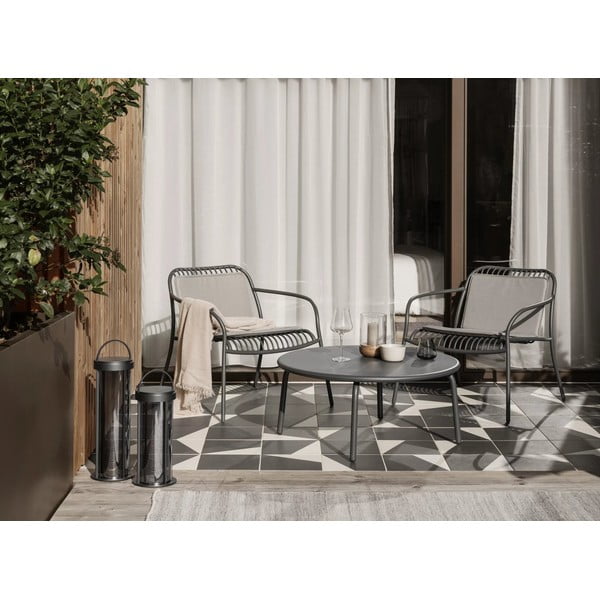 Šedý zahradní podsedák 45,5x75 cm Yua – Blomus-image-4