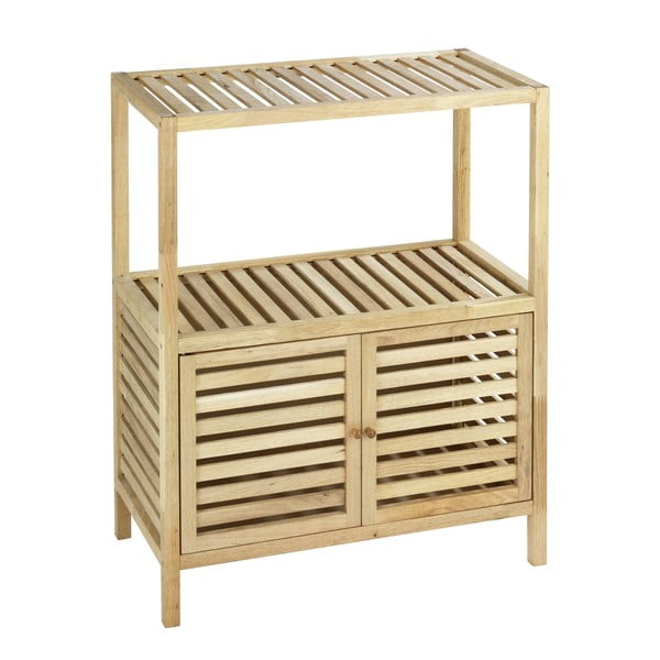 Nízká koupelnová skříňka z ořechového dřeva v přírodní barvě 68x86 cm Norway – Wenko
