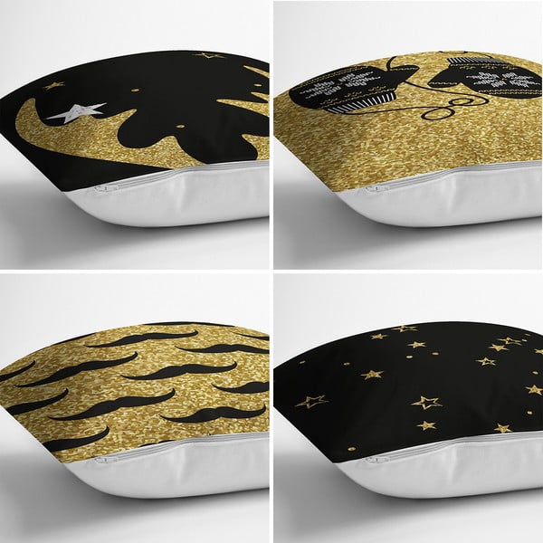 Sada 4 žinylkových povlaků na polštář Minimalist Cushion Covers Winter, 42 x 42 cm-image-1