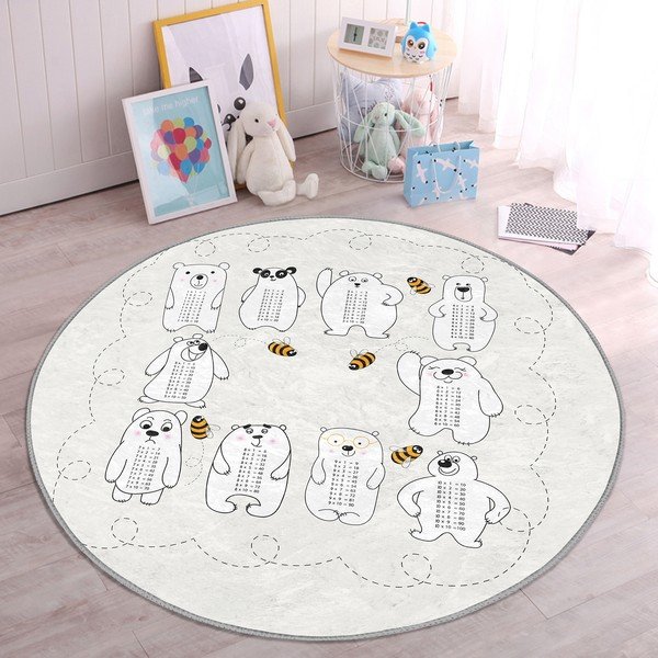 Krémový dětský koberec ø 80 cm Comfort – Mila Home-image-4