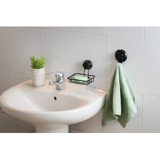 Černý samodržící nástěnný háček Compactor Bestlock Black Single Hook