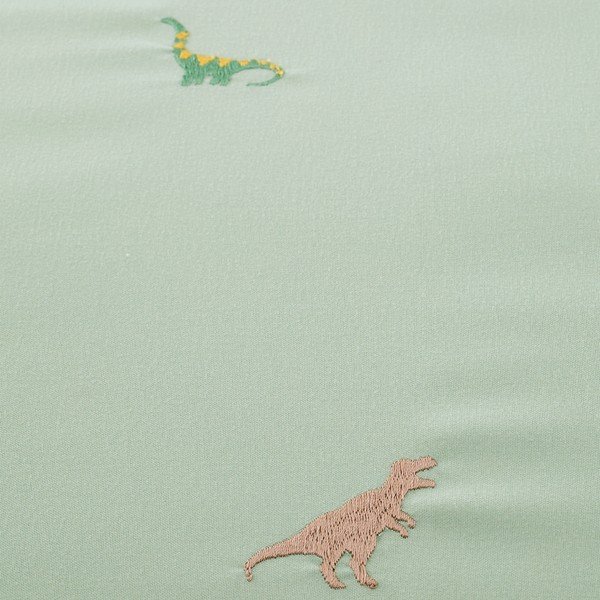 Zelené dětské povlečení na dvoulůžko z mikrovlákna 200x200 cm Embroidered Dinosaur – Catherine Lansfield-image-4