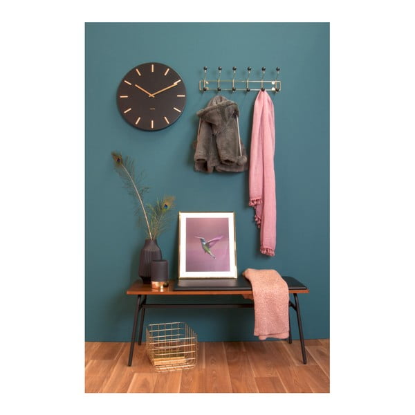 Černé nástěnné hodiny Karlsson Charm-image-1