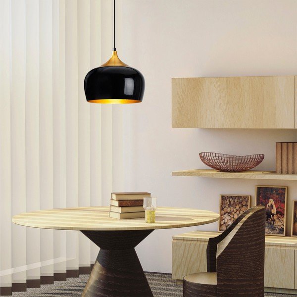 Černé závěsné svítidlo Opviq lights Berceste Elegant-image-4