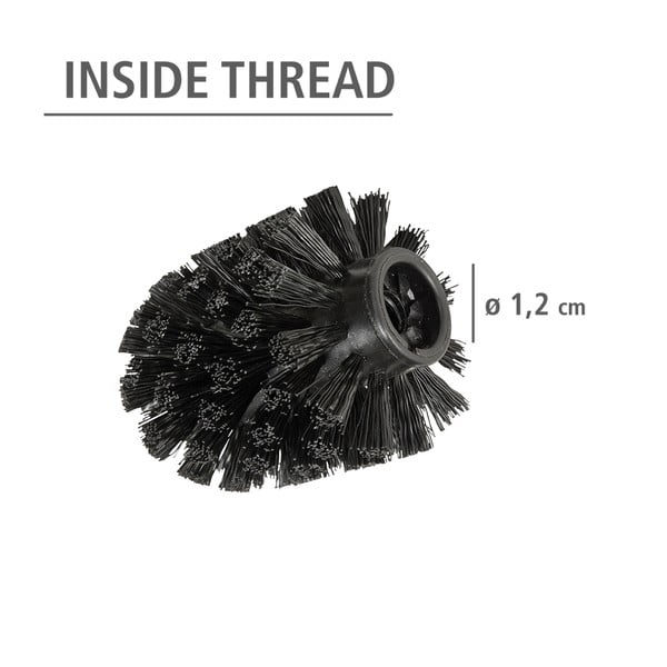 Černé plastové náhradní  hlavice pro WC kartáče v sadě 10 ks Ø8cm – Wenko-image-2