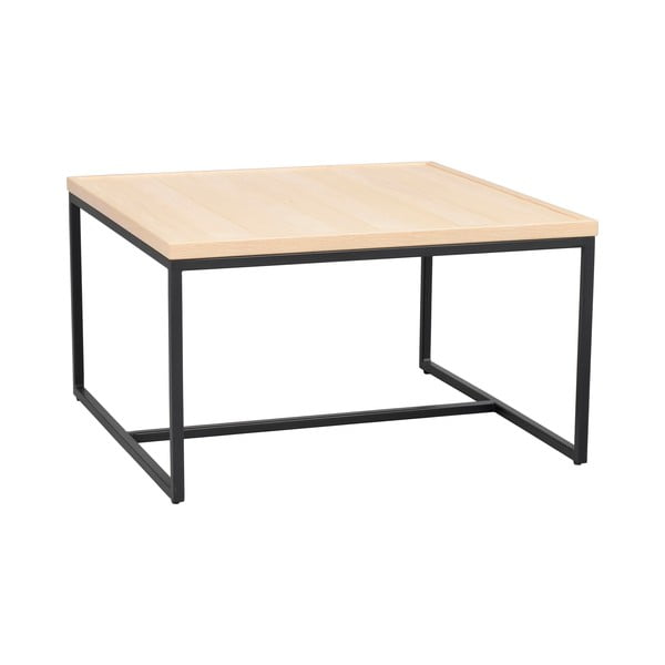 Konferenční stolek s deskou z dubového dřeva v přírodní barvě ø 70 cm Deerfield – Rowico-image-2