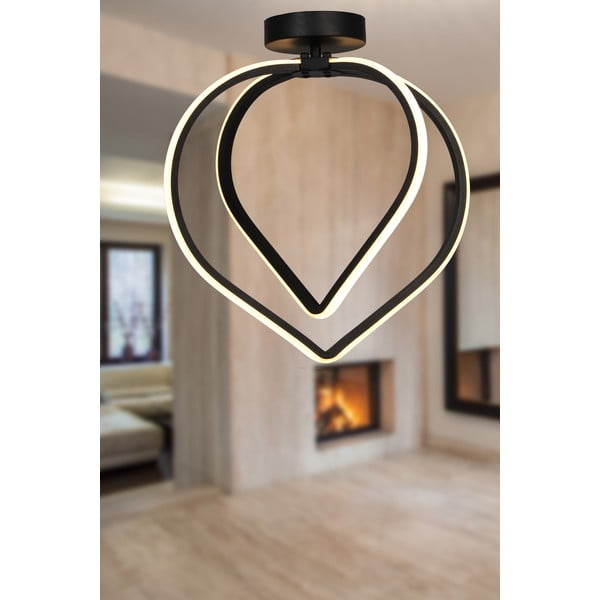 Černé kovové LED stropní svítidlo Pars – Squid Lighting-image-1