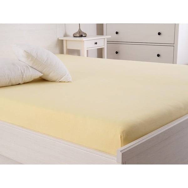 Žluté napínací prostěradlo 140x200 cm – B.E.S.-image-1