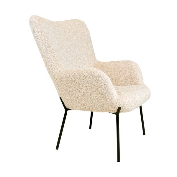 Krémové křeslo z umělé kožešiny Glasgow – Bonami Essentials-image-3