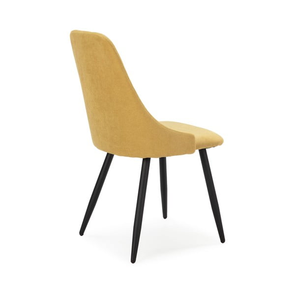 Žluté jídelní židle v sadě 4 ks Mani – Marckeric-image-4