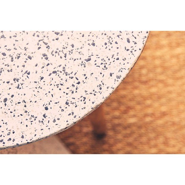 Kulatý odkládací stolek s terrazzo deskou ø 42 cm Terrazzo – Jardin d'Ulysse-image-2