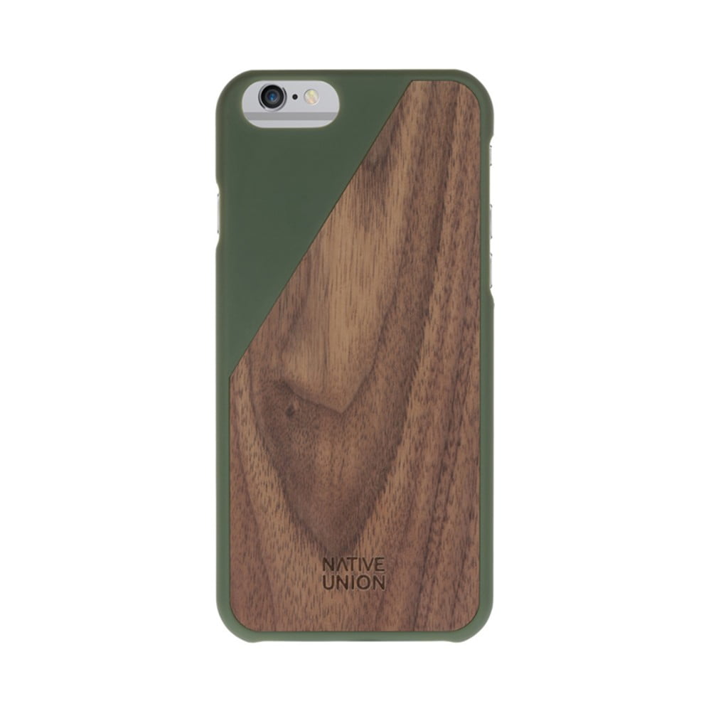Ochranný kryt na telefon Wooden Olive pro iPhone 6