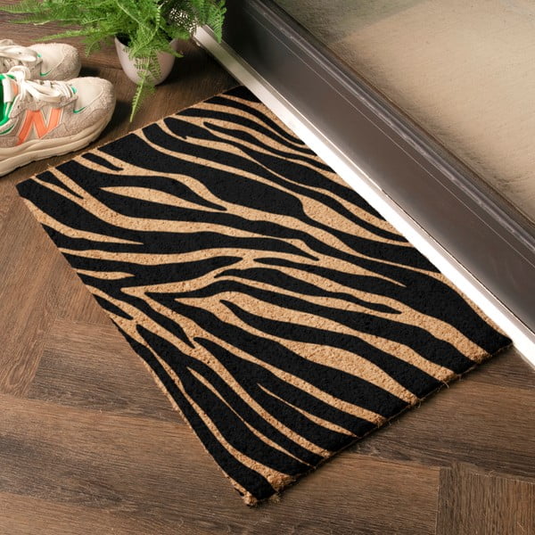 Rohožka z kokosového vlákna 40x60 cm Zebra – Artsy Doormats-image-1