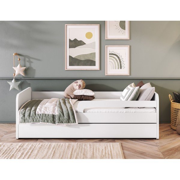 Bílá dětská postel s matrací/s roštem 80x160 cm Duuli – ELTAP-image-4