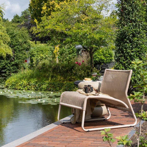 Béžové z umělého ratanu zahradní křeslo West – WOOOD-image-1