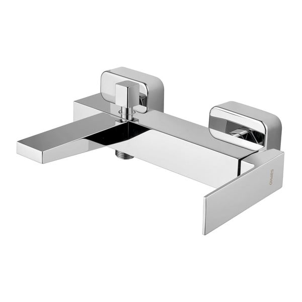 Nástěnná vanová baterie v leskle stříbrné barvě (2 výstupy) Latus – Sapho