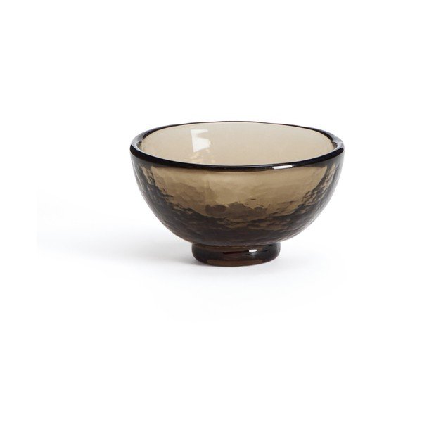 Hnědá skleněná miska Sileia – Kave Home