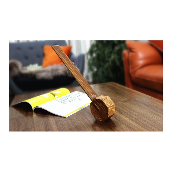 Hnědá LED stolní lampa (výška 38 cm) Octagon One – Gingko-image-3