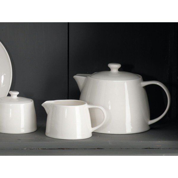 Bílá porcelánová konvice Mikasa Ridget, 1,4 l-image-1