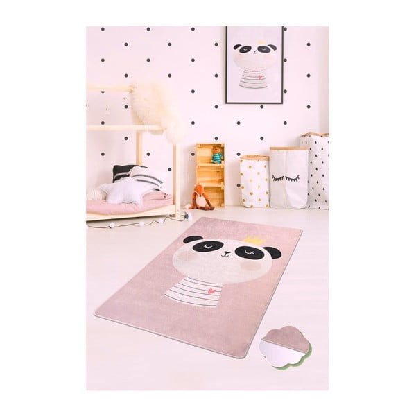 Dětský koberec King Panda, 100 x 160 cm-image-1