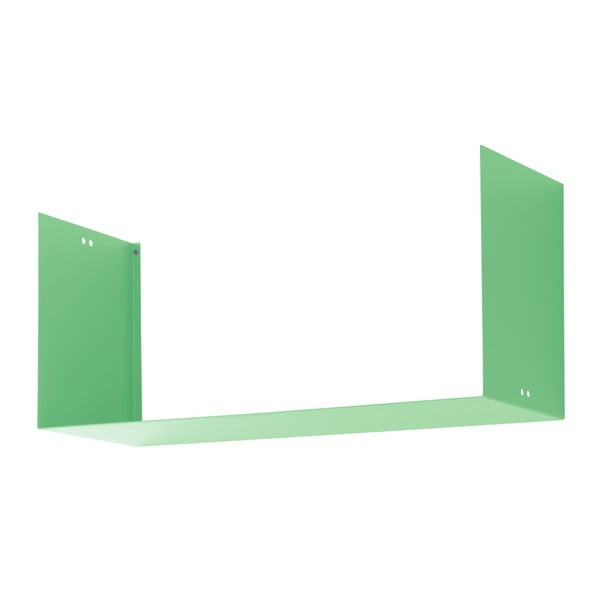 Zelená kovová nástěnná polička Mi piace molto Geometric XL