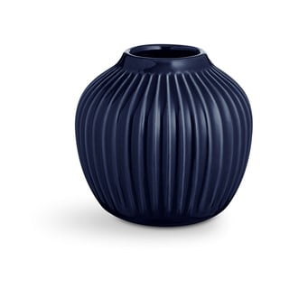 Tmavě modrá kameninová váza Kähler Design Hammershoi, ⌀ 13,5 cm