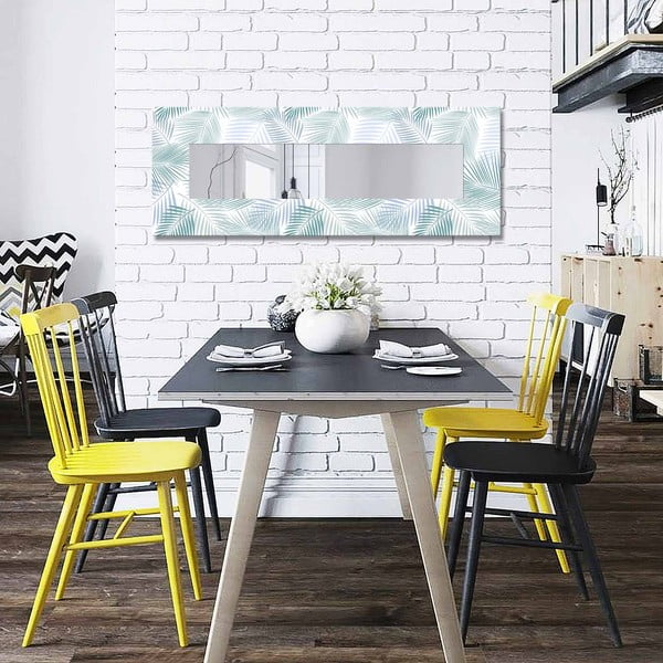 Nástěnné zrcadlo s dřevěným rámem 40x120 cm – Wallity-image-2