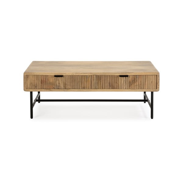 Konferenční stolek z mangového dřeva v přírodní barvě 60x120 cm Mundra – Marckeric