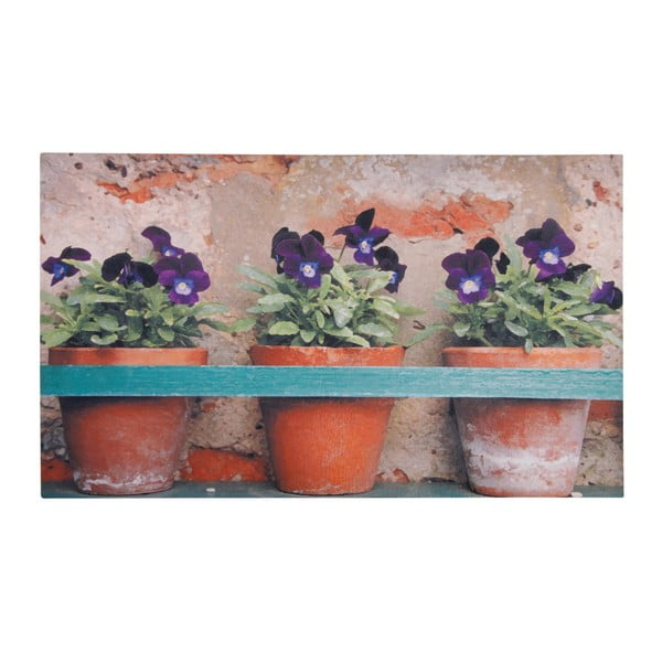 Podložka pod litinovou rohožku Esschert Design Violets, 75,2 x 45,4 cm