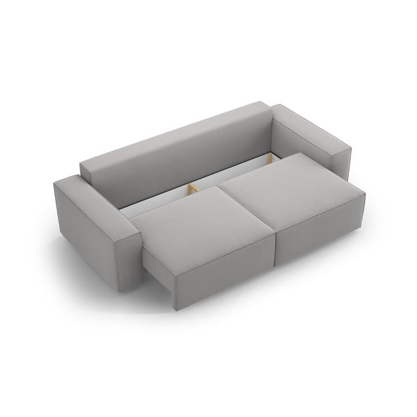 Světle šedá rozkládací pohovka 247 cm Jodie – Micadoni Home-image-3