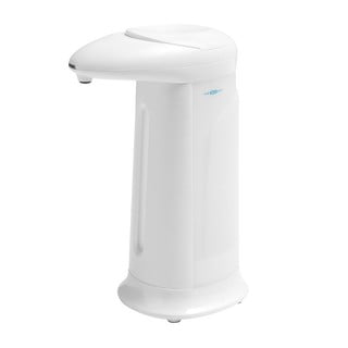 Bílý bezdotykový plastový dávkovač mýdla 350 ml Aqualine  – Sapho