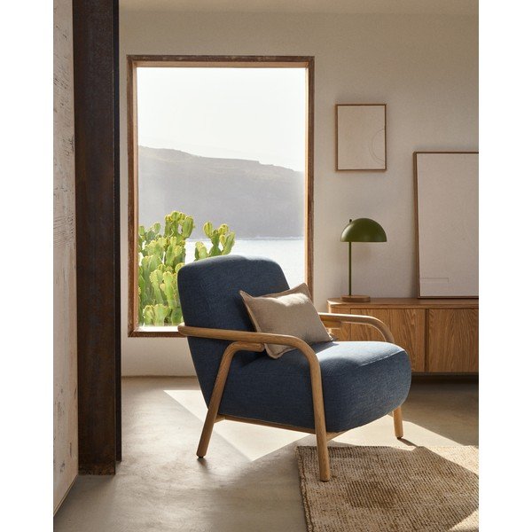 Modré křeslo Sylo – Kave Home-image-1