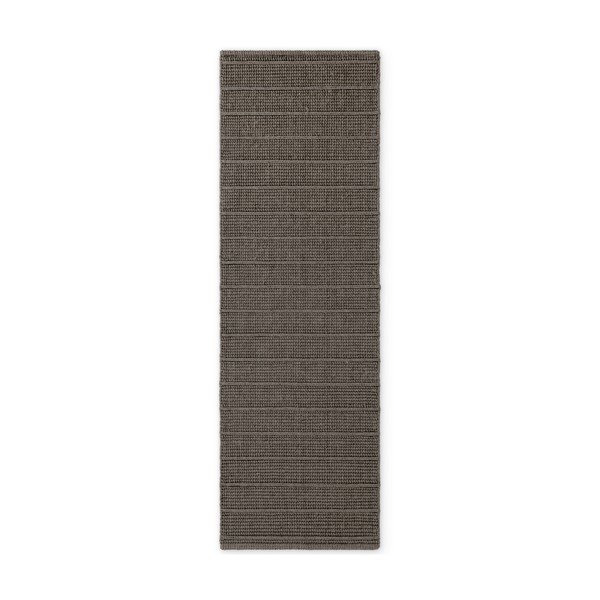 Tmavě šedý/tmavě hnědý ručně tkaný vlněný běhoun 80x250 cm Camden Parker – Ted Baker-image-4