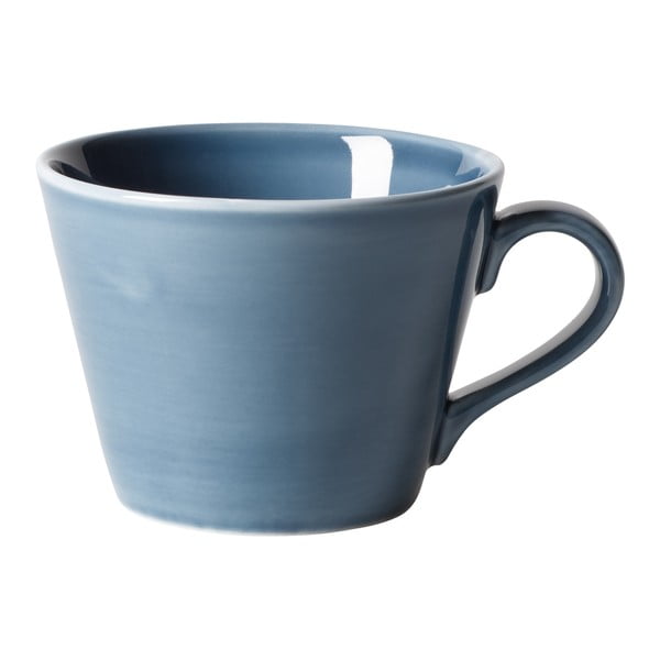 Světle modrý porcelánový šálek na kávu Villeroy & Boch Like Organic, 270 ml