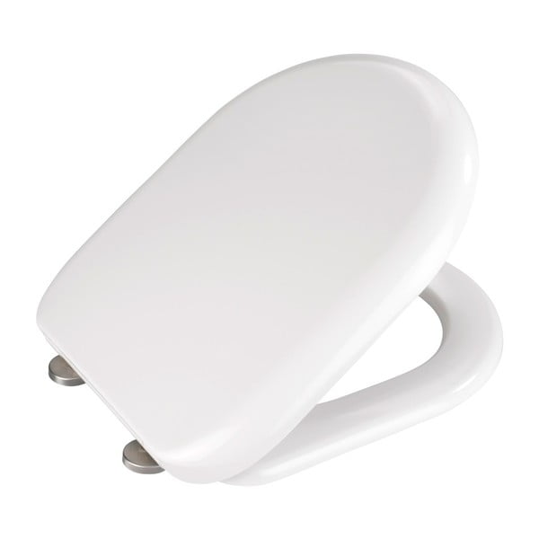 Bílé WC sedátko se snadným zavíráním Wenko Santana, 44 x 37 cm-image-1