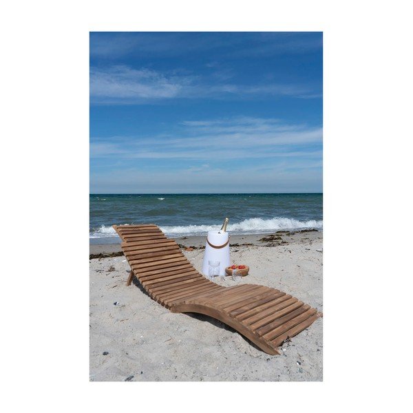 Zahradní lehátko z teakového dřeva House Nordic Arrieta-image-1