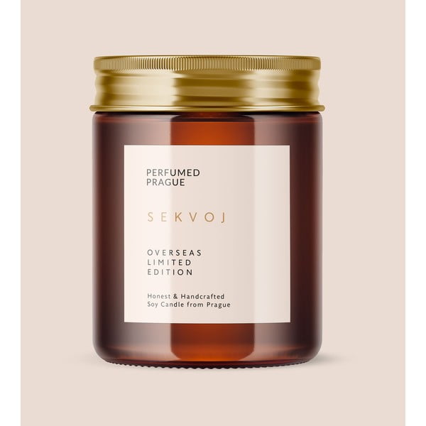 Vonná sojová svíčka doba hoření 40 h Slavic Edition: #64 Sequoia, Eben and Cedar – Perfumed Prague-image-2