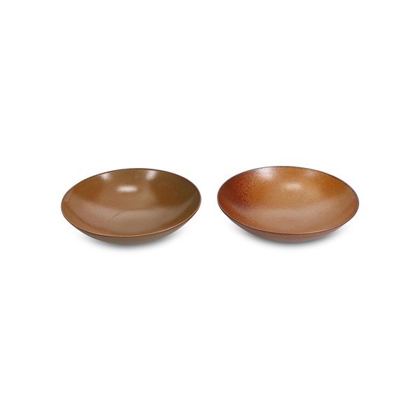 Hnědá porcelánová mísa ø 21 cm Ovio – BonBistro-image-3