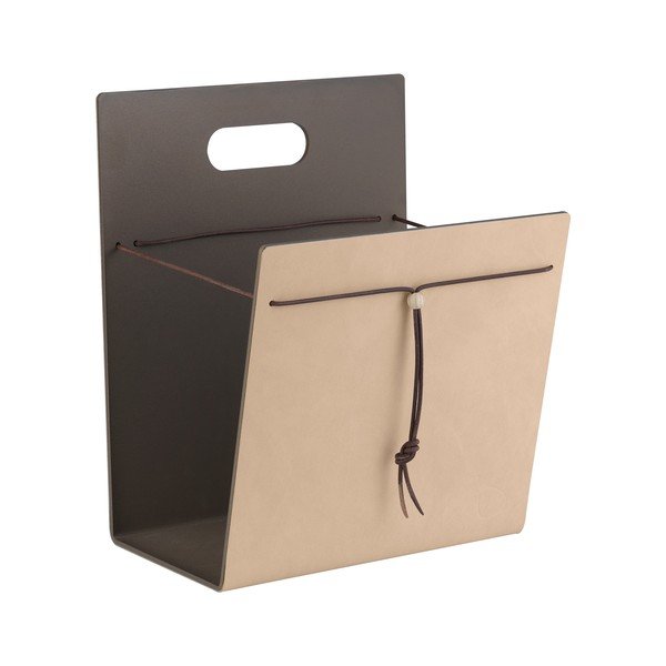 Kovový/z eko kůže stojan na časopisy Nupo M – LIND DNA