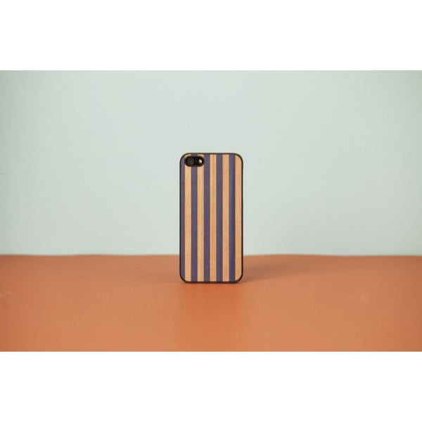 Dřevěný obal na iPhone 4 Stripes