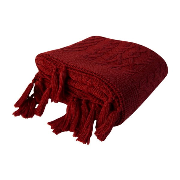 Červená deka Tutu, 130 x 170 cm