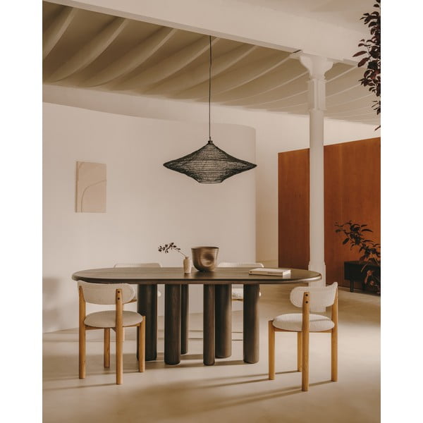 Černé závěsné svítidlo ø 87 cm Makai – Kave Home-image-2