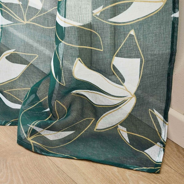 Zelená voálová záclona 140x240 cm Elsa – douceur d'intérieur-image-4