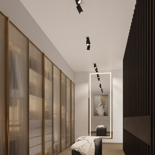 Černé bodové svítidlo 6,5x30 cm Gleam – Sollux-image-4