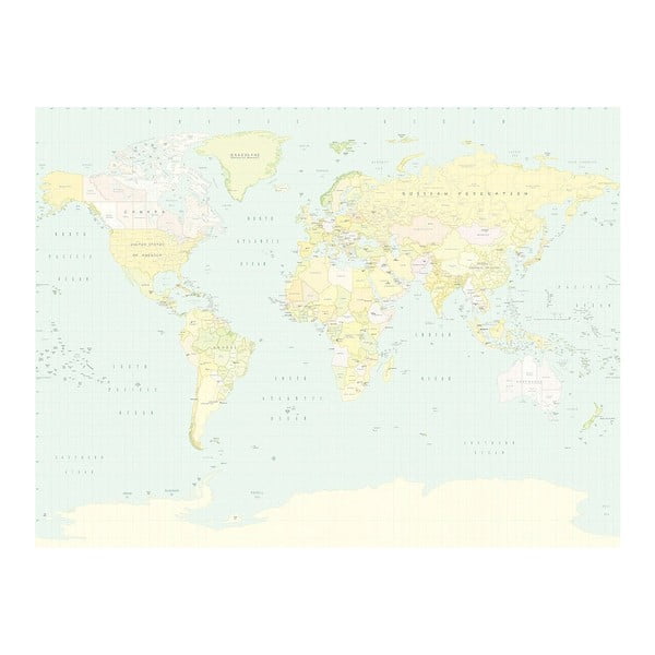 Vliesová tapeta Map, 280 x 372 cm