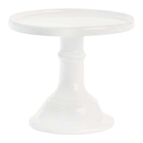 Bílý  keramický podnos na dort Miss Étoile, ø 15,5 cm