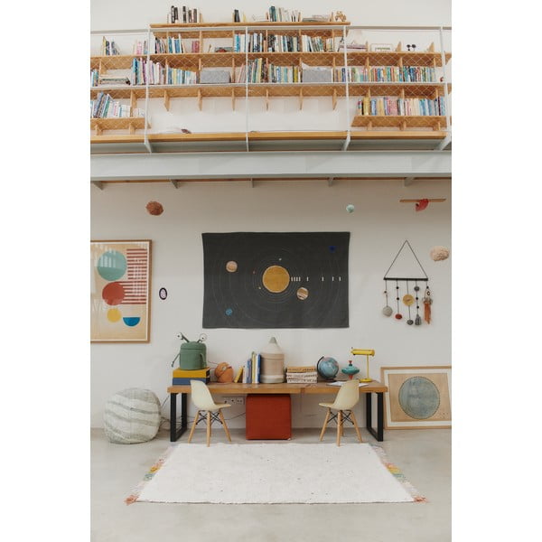 Krémový pratelný ručně tkaný bavlněný dětský koberec 170x240 cm Stardust – Lorena Canals-image-4