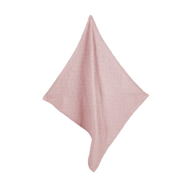 Růžová pletená dětská deka z bio bavlny 80x80 cm Lil Planet – Roba-image-4