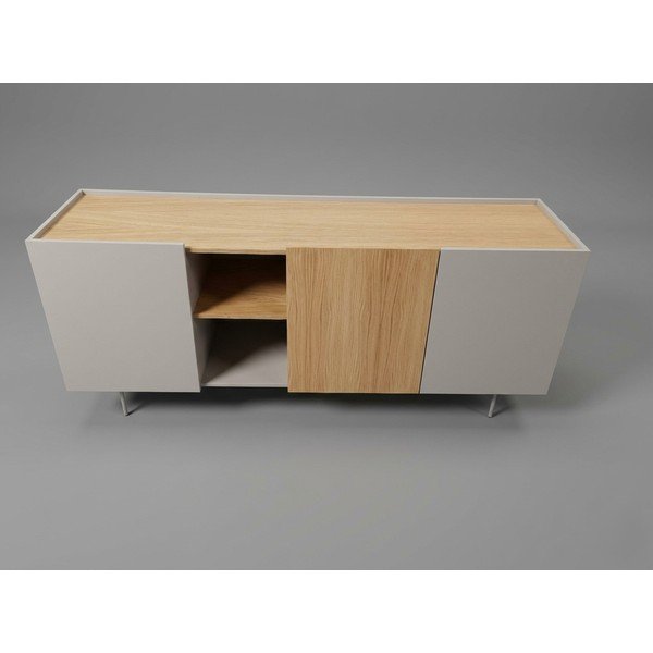 Béžová komoda dekor dub 180x78x45 cm Otto - II. jakost – Teulat-image-1