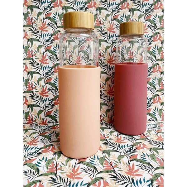 Růžová skleněná lahev 540 ml Colorada – Sema-image-1